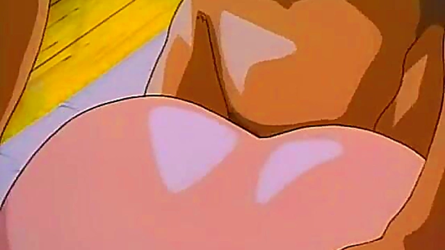 Anime Girl With Glasses Enjoying Hot Sex Scene In Cartoon Paradise