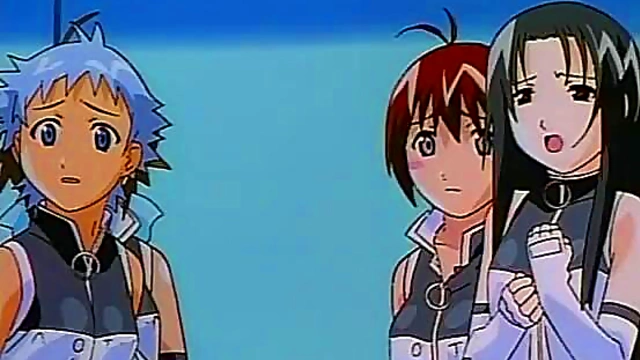 Anime Girl With Glasses Enjoying Hot Sex Scene In Cartoon Paradise