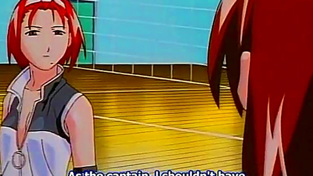 Anime Girl With Glasses Enjoying Hot Sex Scene In Cartoon Paradise