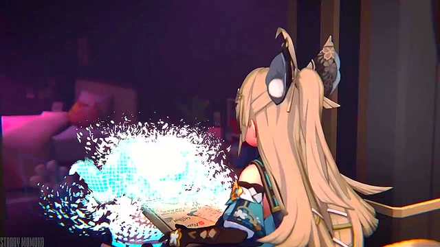 Genshin Impact Futanari Babe Enjoys Big Cock Creampie In 3D Anime Action