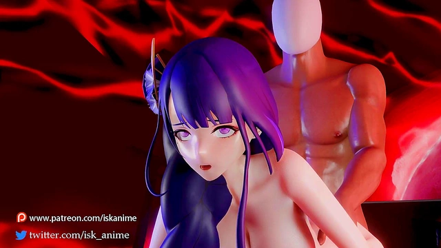 Rei Raiden Shogun Rides Black Cock In Energetic Genshin Impact Hentai Scene