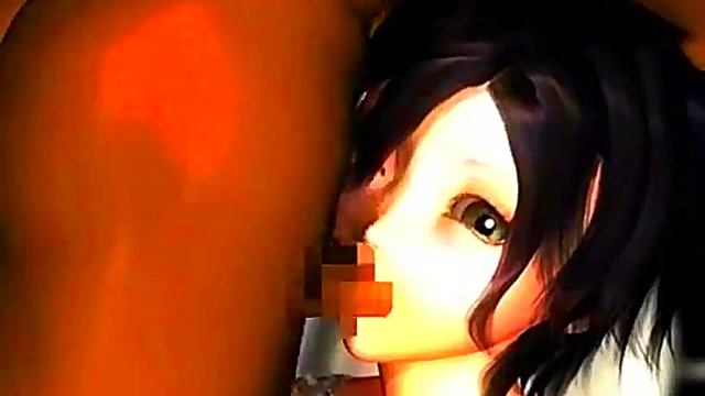 Busty Anime Slut Gets Hardcore Mouth Fucked With Big Tits Fetish