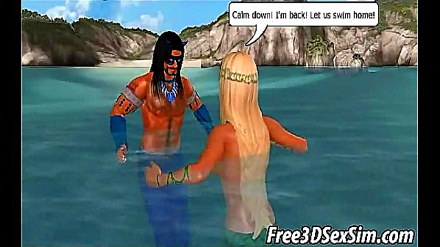 Blonde Mermaid Gets Fucked Hardcore On A Boat In Fantastical 3D Anime Scene