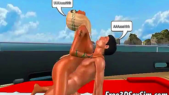 Blonde Mermaid Gets Fucked Hardcore On A Boat In Fantastical 3D Anime Scene
