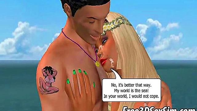 Blonde Mermaid Gets Fucked Hardcore On A Boat In Fantastical 3D Anime Scene