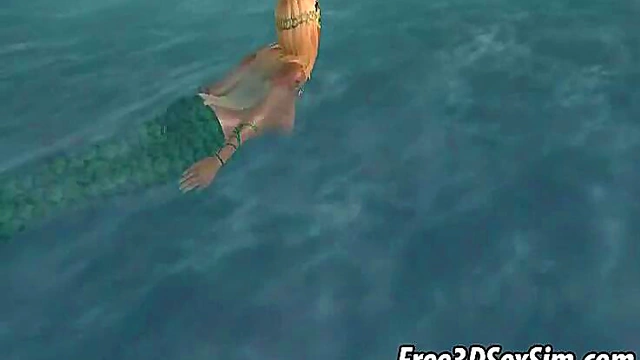 Blonde Mermaid Gets Fucked Hardcore On A Boat In Fantastical 3D Anime Scene