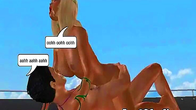 Blonde Mermaid Gets Fucked Hardcore On A Boat In Fantastical 3D Anime Scene