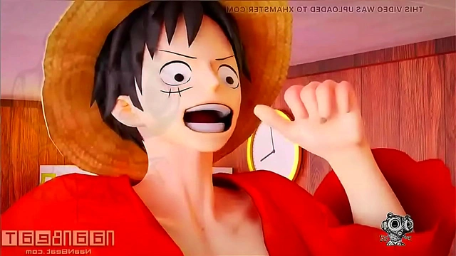 Nami Rides Luffy's Dick In Steamy 360° Hentai Action