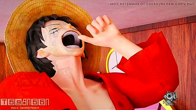 Nami Rides Luffy's Dick In Steamy 360° Hentai Action