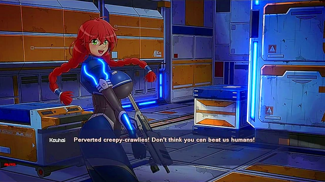 Threesome Alien Adventure – Intimate Ship Encounter With Anime Beauties