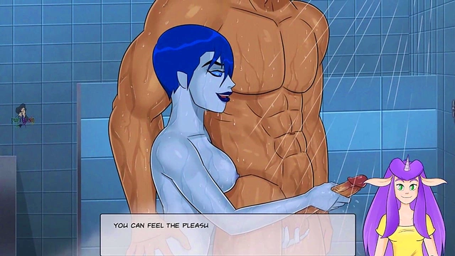 Hot Hentai VTuber Masturbates With Big Dick & Squirts During Handjob Fun