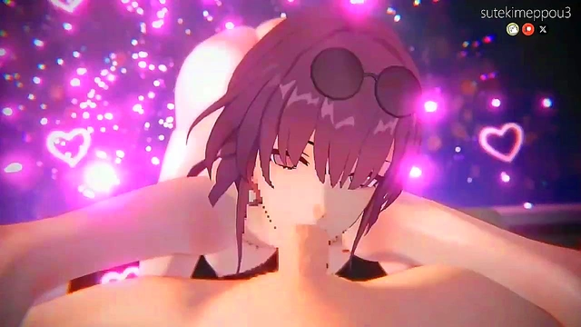 Big-Ass Futanari With Big Tits Rides Huge Cock for Creamy Orgasm Animations