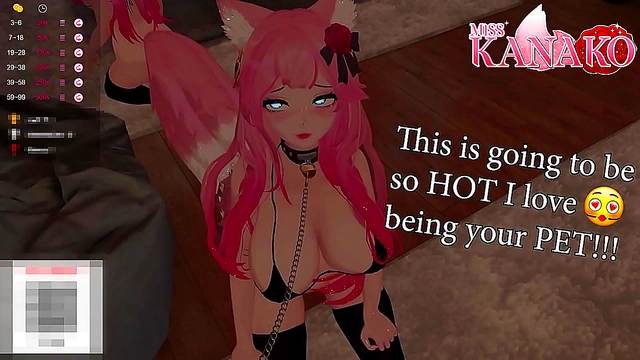 Pretty Catgirl Gets Wild in 3D Pet Play for a Busty, BDSM Bang!