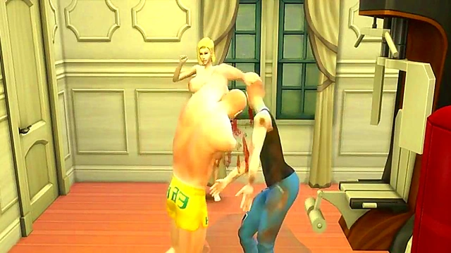 Perverted Master Roshi Trains Android 18 for Intense Anime Hentai Action