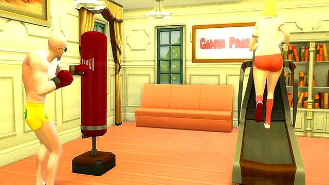 Perverted Master Roshi Trains Android 18 for Intense Anime Hentai Action