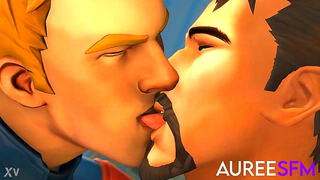 Marvel Heroes Steve Rogers & Tony Stark Heat Up The Screen In Animated Yaoi Action