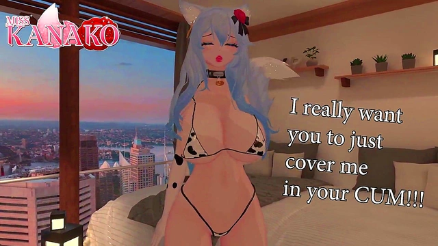 Cute Catgirl Cosplay – Busty Ganyu Begs for Face Full of Cum in Sexy Outfit