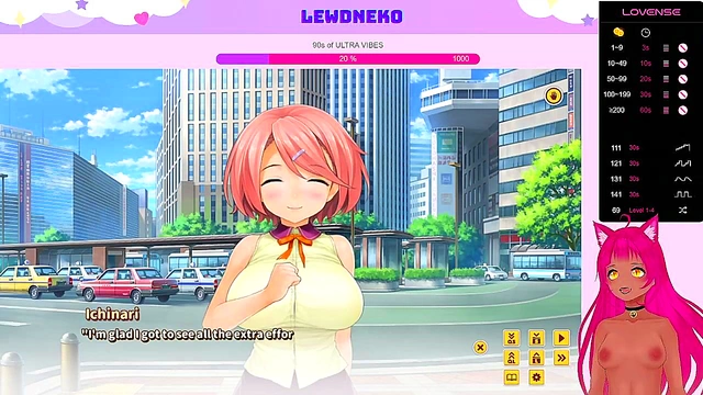Lewd VTuber Neko Seduces You in Love Cubed Anime Game Adventure
