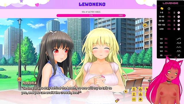 Lewd VTuber Neko Seduces You in Love Cubed Anime Game Adventure