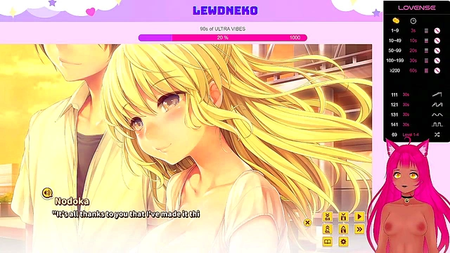 Lewd VTuber Neko Seduces You in Love Cubed Anime Game Adventure