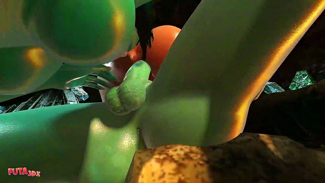 Tomb Raider Babe Spitroasted & Train Fucked Hard by Filthy Cave Trolls