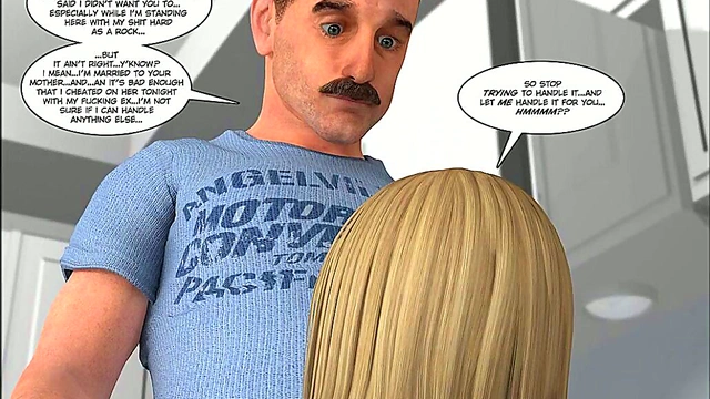 Blonde Teen Seduces Spy for Hardcore Blowjob & Pregnant in 3D Hentai Comics