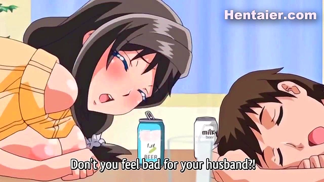 Horny Cheating Wife Fucks Husband's coworker for Big Boob Action