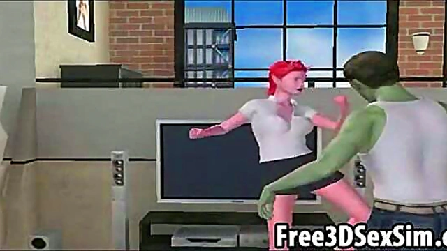 Foxy 3D Cartoon Devil Vixen Gets Her Pussy Licked Hardcore