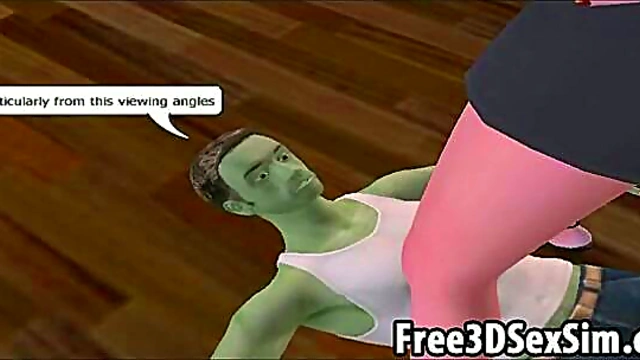 Foxy 3D Cartoon Devil Vixen Gets Her Pussy Licked Hardcore