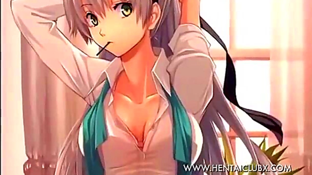 Sexy Anime Chick Pleases With Hot Fan Service Ecchi Action