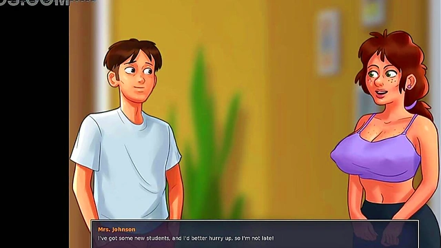 Busty Blonde College Student Gets Fucked Hard in Summertime Saga Hentai Game