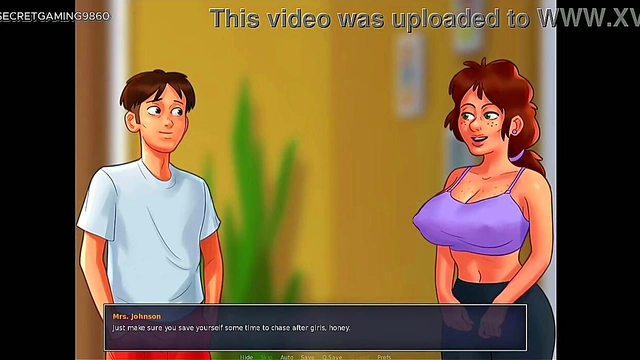 Busty Blonde College Student Gets Fucked Hard in Summertime Saga Hentai Game