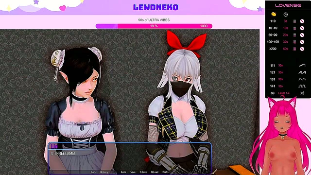 Busty VTuber Maid Dominates in Harem Hotel for Multiple Orgasms & Vibrator Fun