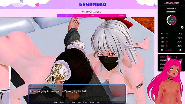 Busty VTuber Maid Dominates in Harem Hotel for Multiple Orgasms & Vibrator Fun