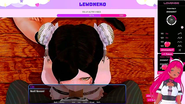 Busty VTuber Maid Dominates in Harem Hotel for Multiple Orgasms & Vibrator Fun