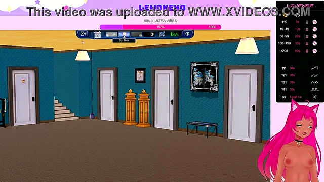 Busty VTuber Maid Dominates in Harem Hotel for Multiple Orgasms & Vibrator Fun