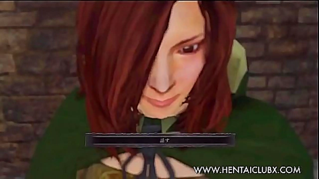 Sexy Ecchi Anime Girl From Dark Souls II Tempts With Seductive Moves