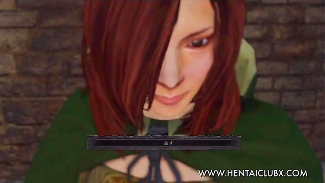 Sexy Ecchi Anime Girl From Dark Souls II Tempts With Seductive Moves