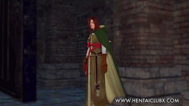 Sexy Ecchi Anime Girl From Dark Souls II Tempts With Seductive Moves