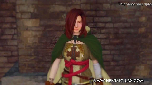 Sexy Ecchi Anime Girl From Dark Souls II Tempts With Seductive Moves