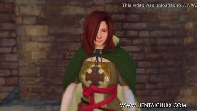Sexy Ecchi Anime Girl From Dark Souls II Tempts With Seductive Moves