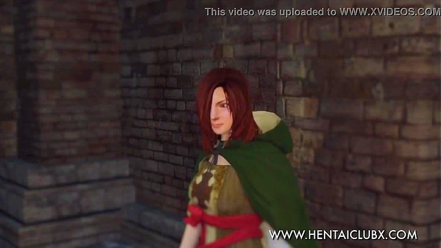 Sexy Ecchi Anime Girl From Dark Souls II Tempts With Seductive Moves