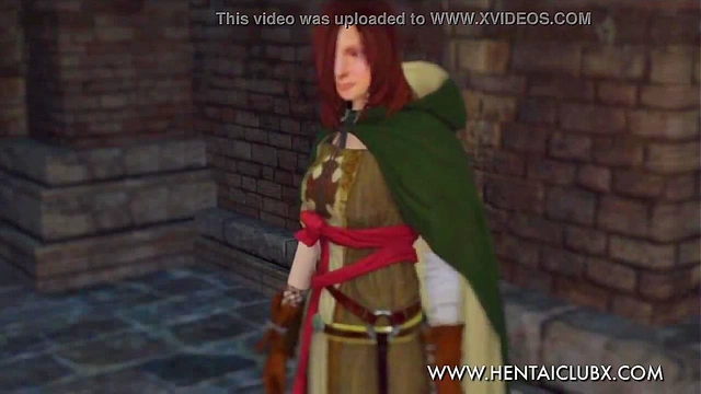 Sexy Ecchi Anime Girl From Dark Souls II Tempts With Seductive Moves