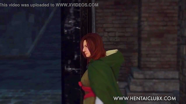 Sexy Ecchi Anime Girl From Dark Souls II Tempts With Seductive Moves