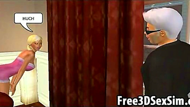 Sexy 3D Cartoon Babe Gets Licked & Fingered To Perfection