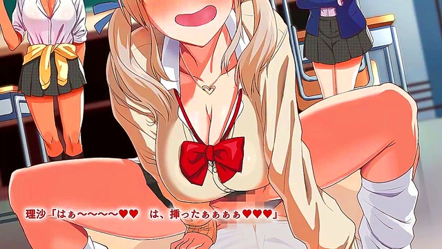 FatBoy Teased by Classmates for Hardcore Blowjob Action in Anime School Life