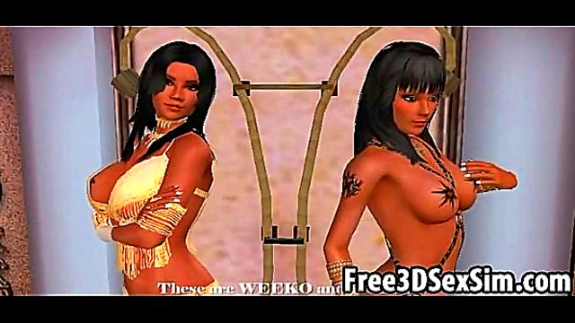 Hot 3D Cartoon Lesbians Get Wild In Hardcore Anime Action