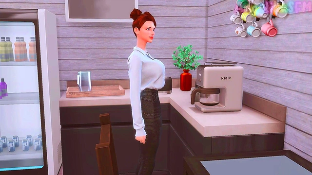 Futaboss Seduces Secretary for Deepthroat Fun & Busty Anime Action