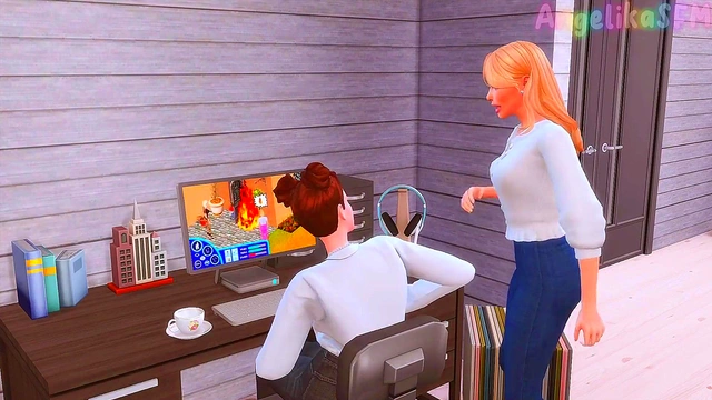 Futaboss Seduces Secretary for Deepthroat Fun & Busty Anime Action