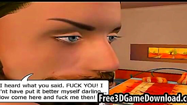 Tight Teen 3D Cartoon Babe Shows Her Beautiful Face In Hardcore Anime Action